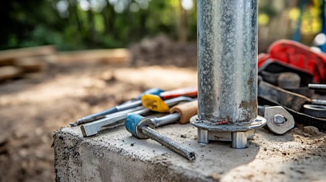 Metody mocowania słupków do betonu: Najlepsze opcje i porady Metody mocowania słupków do betonu: Najlepsze opcje i porady