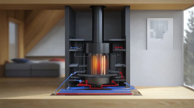 Schemat, instalacja i zasady działania kozy z płaszczem wodnym krok po kroku Schemat, instalacja i zasady działania kozy z płaszczem wodnym krok po kroku